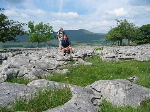 14_08-1.jpg - Limestone pavement with Whernside in the distance